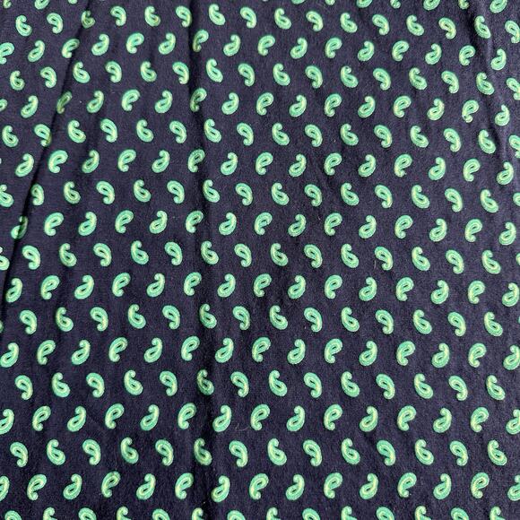 Alan Flusser Polo paisley motif Pattern Green/navy Size Medium - Picture 2 of 8